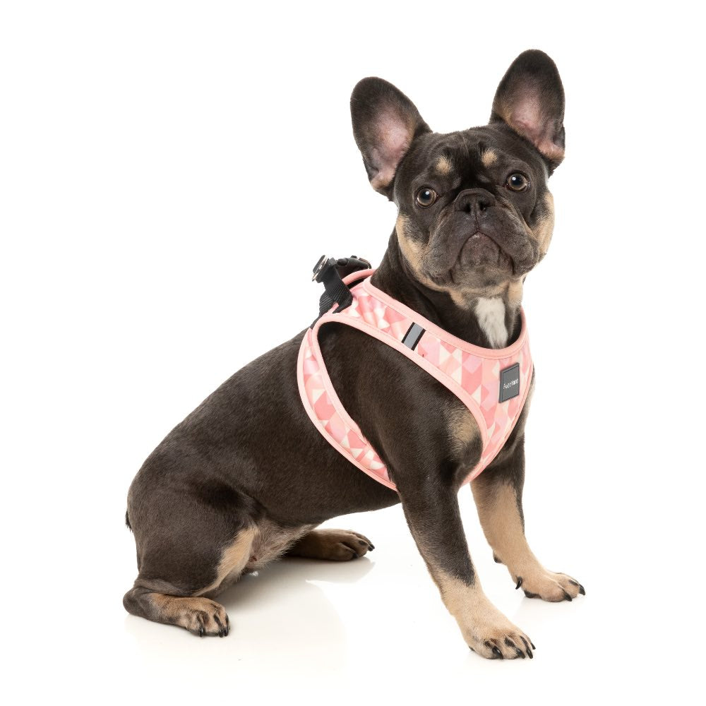 FuzzYard Pink Lemonade Step-In Dog Harness
