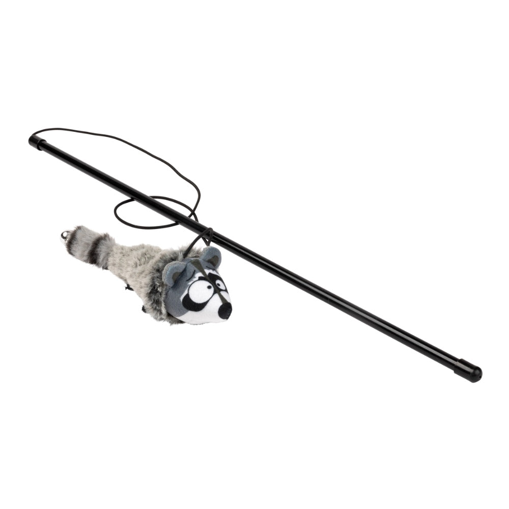 FuzzYard Run Along Raccoon Stick Cat Toy