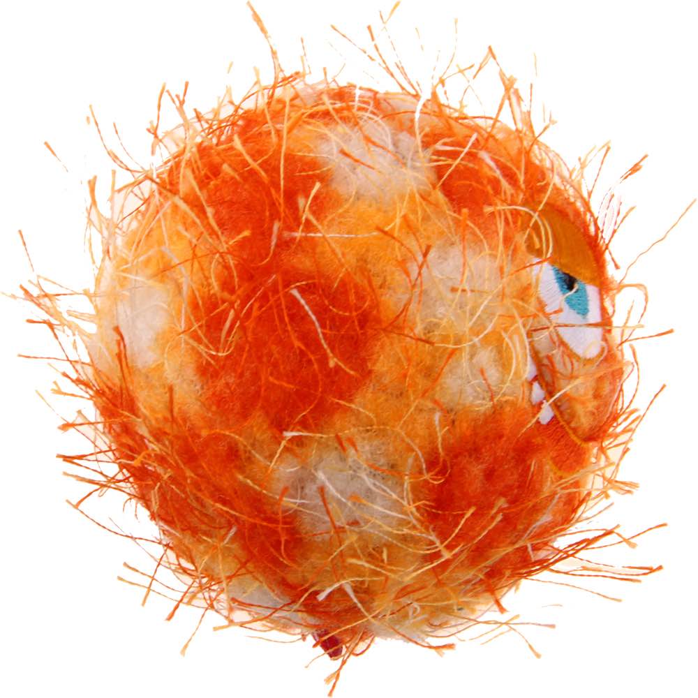 KOHE-VERSARY 10% OFF: GiGwi Plush Friendz Ball Dog Toy (Orange)
