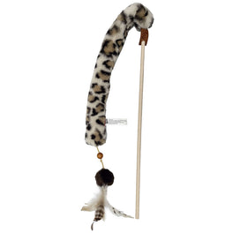 KOHE-VERSARY 10% OFF: GiGwi Eco Silvervine With Crinkle Feather Teaser Cat Wand Toy