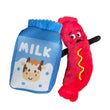 GiGwi Foody Friendz Interactive Plush Dog Toy (Beef Snack Bag) - Kohepets