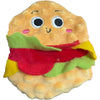 GiGwi Foody Friendz Interactive Plush Dog Toy (Hamburger & French Fries)