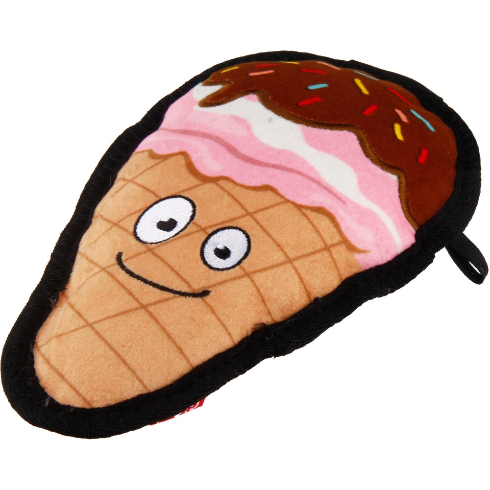 KOHE-VERSARY 10% OFF: GiGwi Foody Friendz Tough Plush Dog Toy (Ice Cream With Sun)