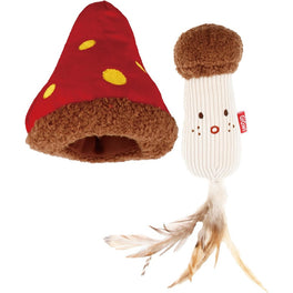 KOHE-VERSARY 10% OFF: GiGwi Meow Than 1 Catnip Plush Cat Toy (Mushroom Cap With Stem)
