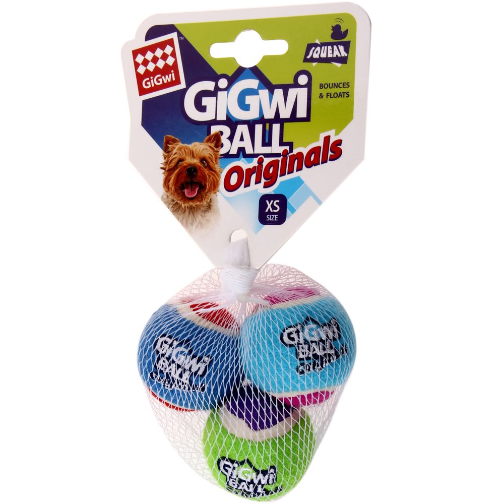 KOHE-VERSARY 10% OFF: GiGwi Originals Ball Dog Toys 3-Pack (Extra Small)