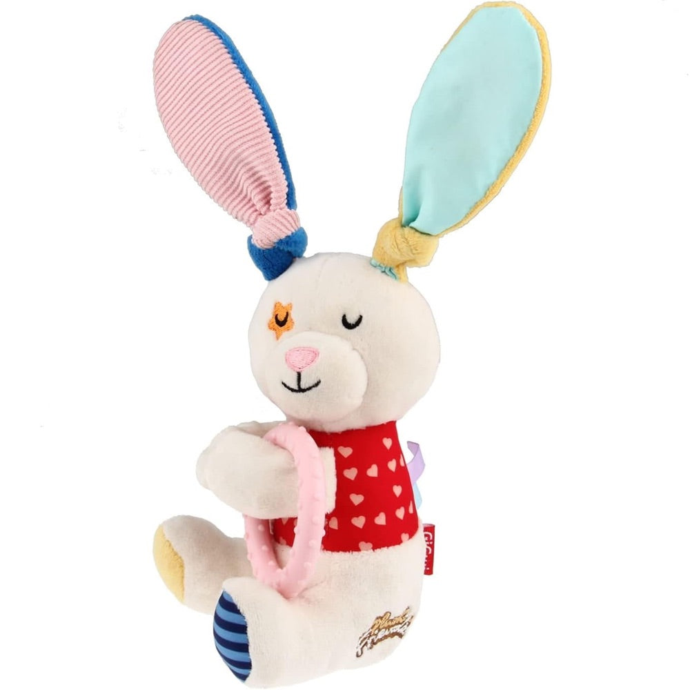 KOHE-VERSARY 10% OFF: GiGwi Plush Friendz Crinkly TPR Ring Dog Toy (Rabbit)