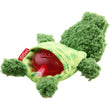 KOHE-VERSARY 10% OFF: GiGwi Plush Friendz Stuffing-Free With Refillable Squeaker Dog Toy (Frog)