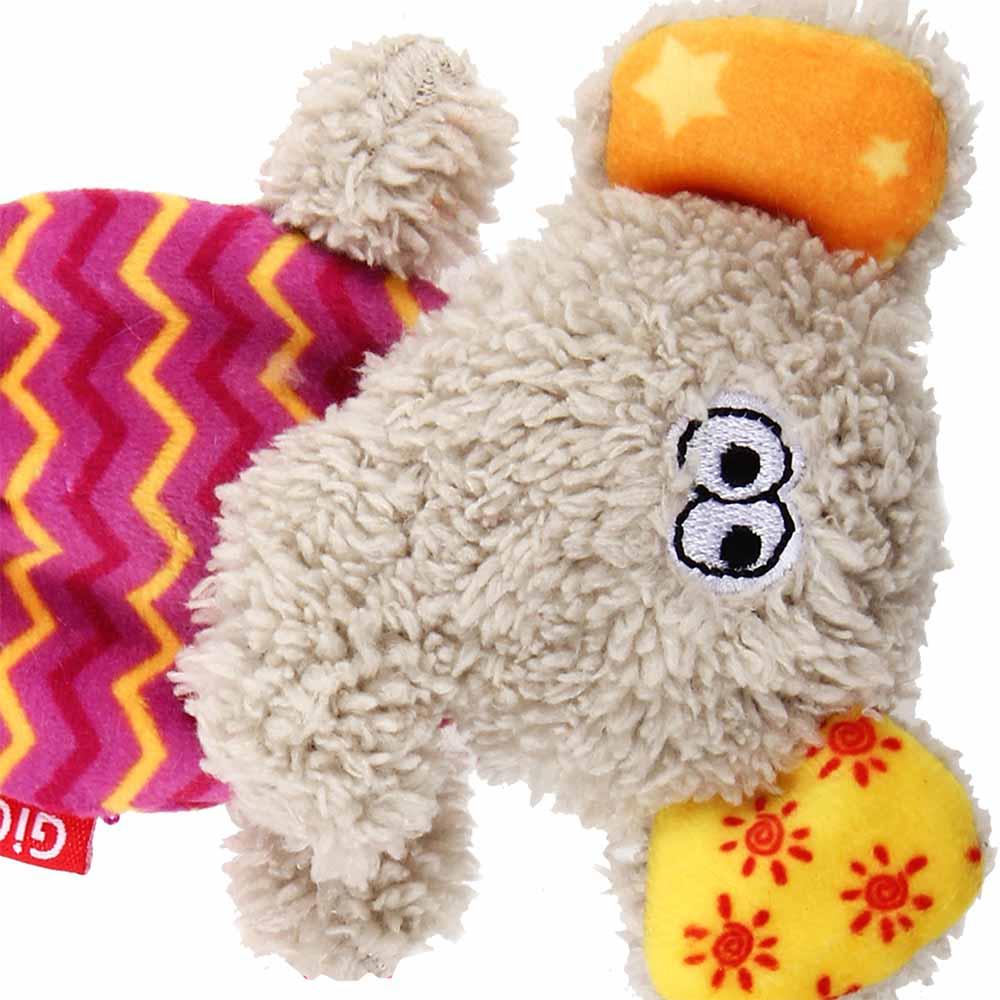 GiGwi Plush Friendz With Refillable Squeaker Dog Toy (Elephant) - Kohepets