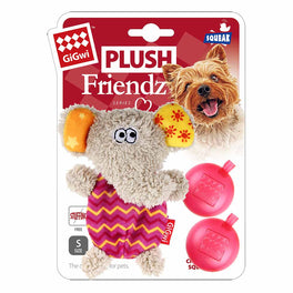 GiGwi Plush Friendz With Refillable Squeaker Dog Toy (Elephant) - Kohepets