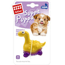 GiGwi Suppa Puppa Dino TPR Dog Toy (Yellow/Purple)