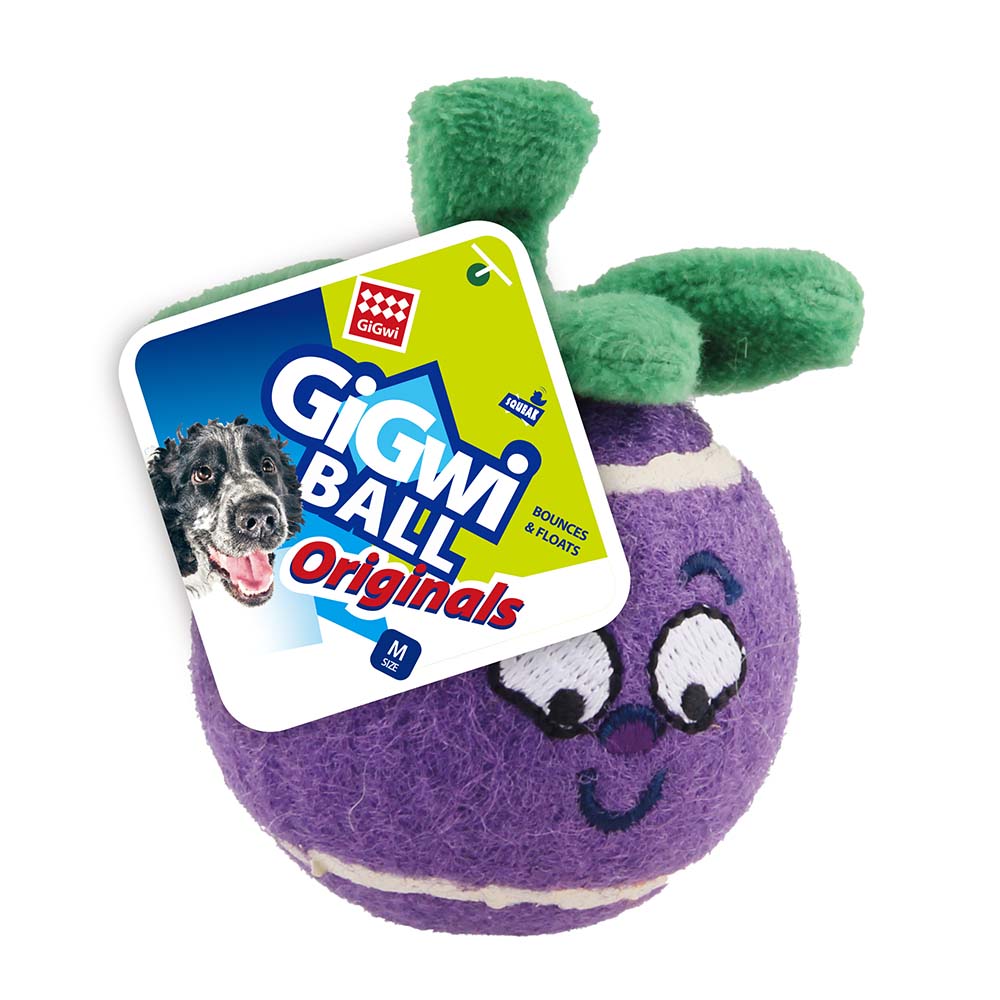 GiGwi Tennis Ball Originals Dog Toy (Mangosteen) - Kohepets