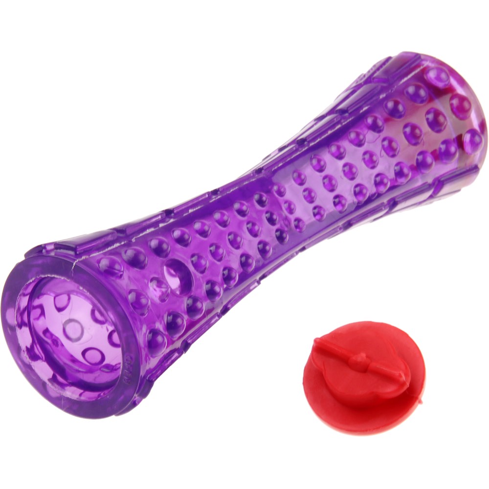 GiGwi Treat Dispenser Johnny Stick TPR Dog Toy (Purple/Red) - Kohepets