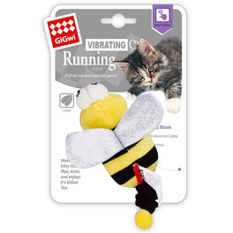 KOHE-VERSARY 10% OFF: GiGwi Vibrating Running Catnip Plush Cat Toy (Bee)