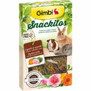 Gimbi Snackitos Hazelnut Sticks With Hay, Marigold & Rose Treats For Small Animals 45g