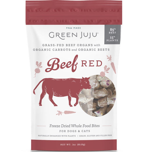 Green Juju Beef Red GrainFree FreezeDried Raw Treats & Food Toppers