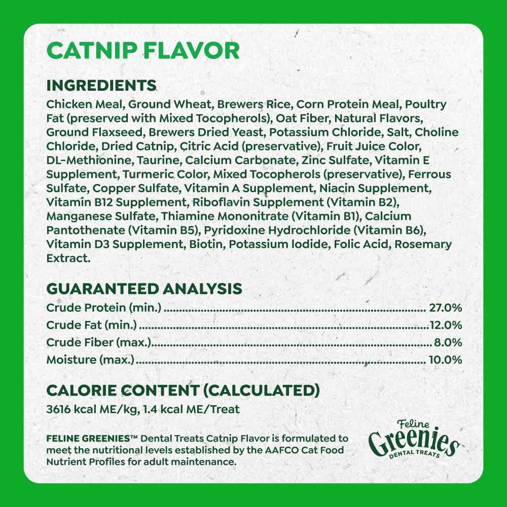 $2 OFF: Greenies Catnip Flavor Dental Cat Treats 2.1oz