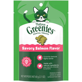 $2 OFF: Greenies Savory Salmon Flavor Dental Cat Treats 2.1oz
