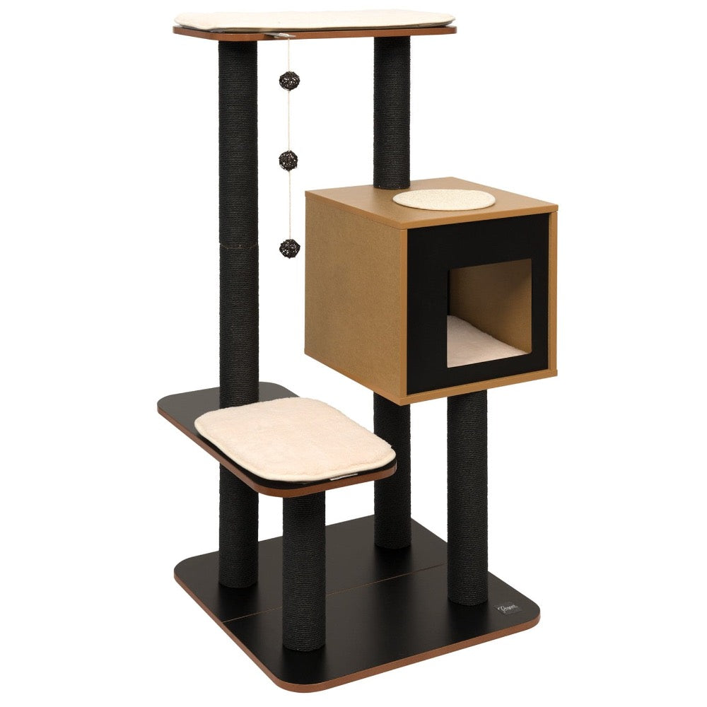 Catit Vesper V-High Base In Black Cat Condo - Kohepets
