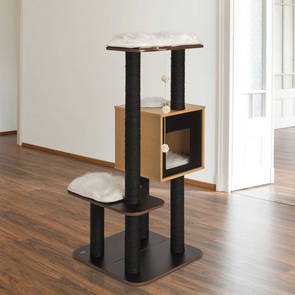 Catit Vesper V-High Base In Black Cat Condo - Kohepets