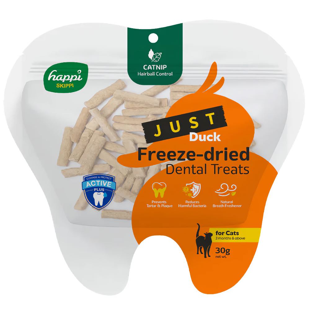 15% OFF: Happi Skippi Just Freeze-Dried Dental CAT Treats 30g
