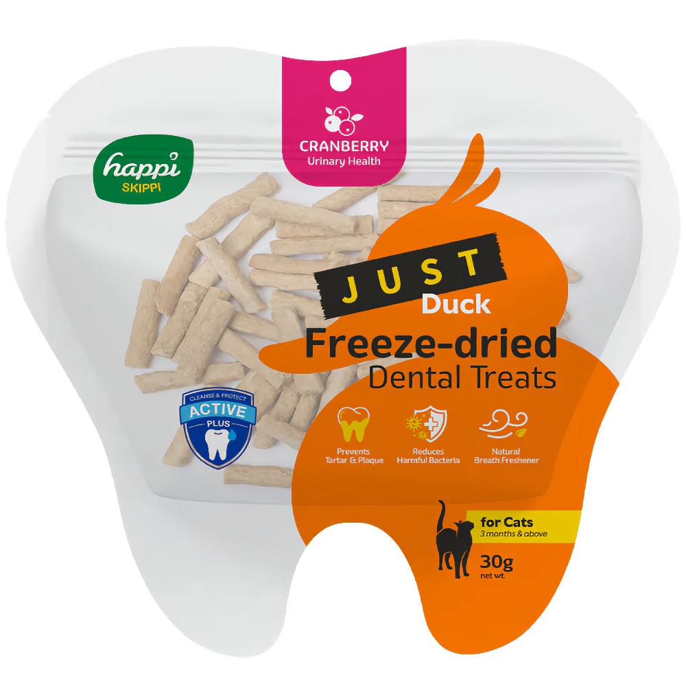 15% OFF: Happi Skippi Just Freeze-Dried Dental CAT Treats 30g