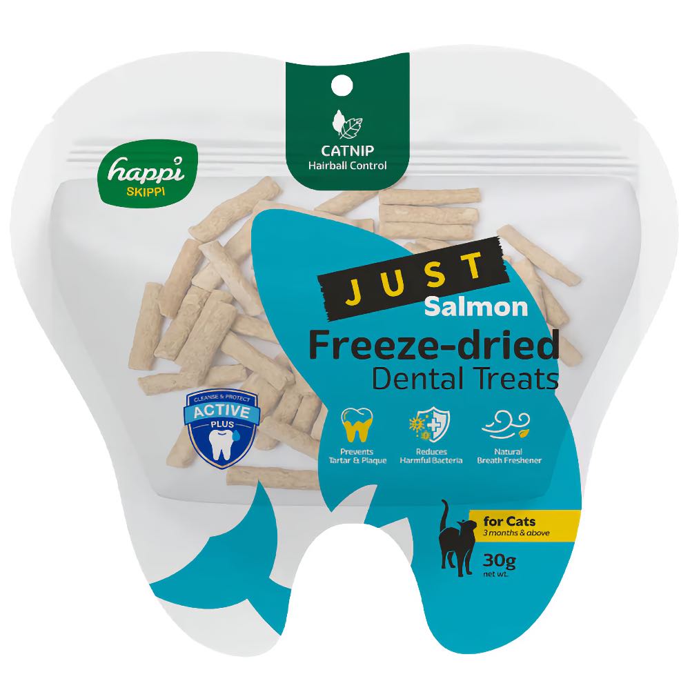 15% OFF: Happi Skippi Just Freeze-Dried Dental CAT Treats 30g