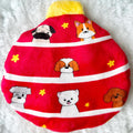 Hey Cuzzies No-Stuffing Cuzzies Christmas Ball Dog Toy