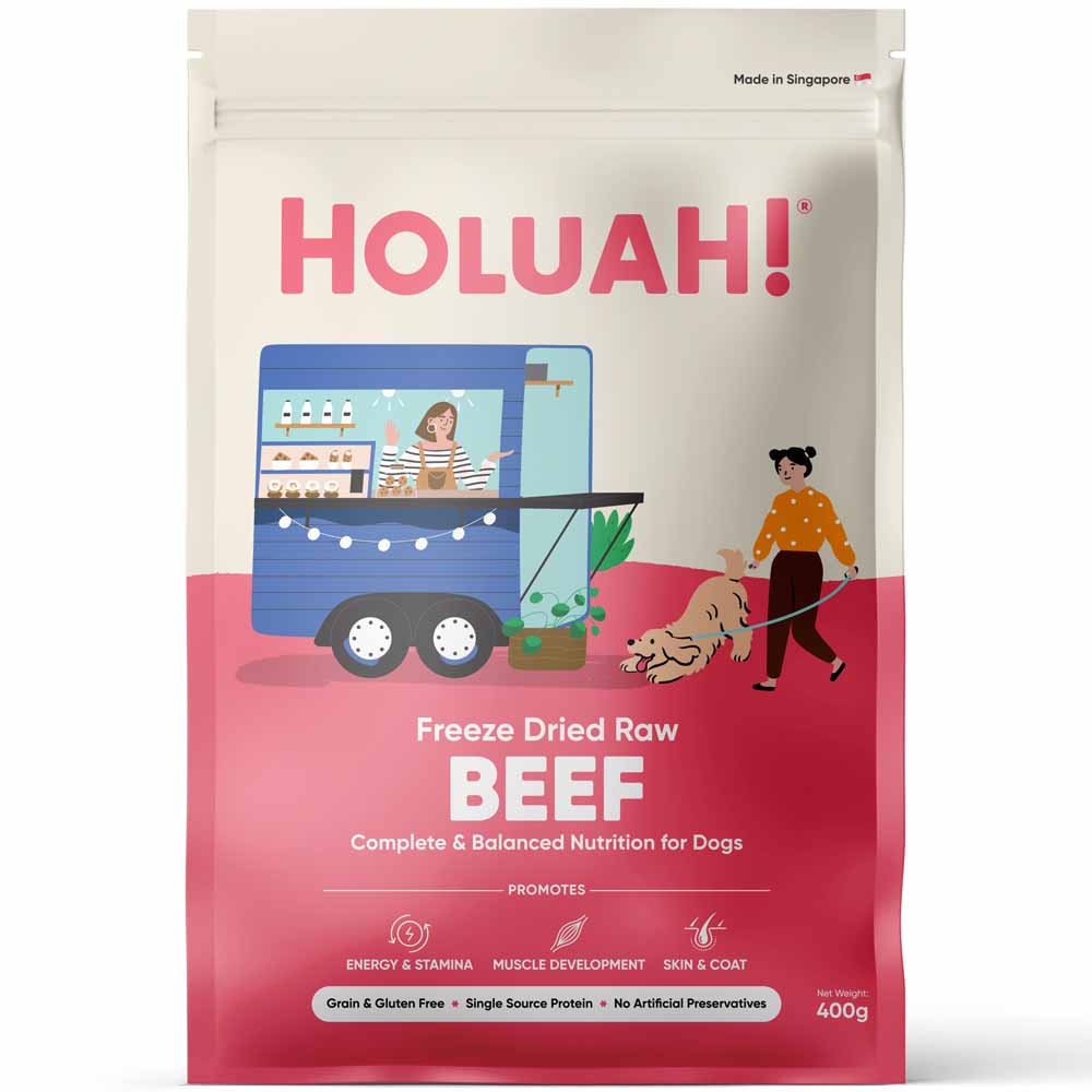 Holuah Beef Freeze-Dried Raw Dog Food 400g