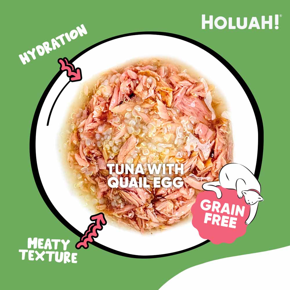 25% OFF: Holuah Tuna with Quinoa In Gravy Canned Cat Food 80g