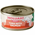 25% OFF: Holuah Tuna with Salmon In Gravy Canned Cat Food 80g