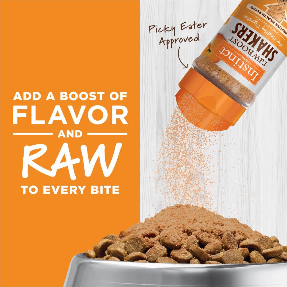 Instinct Raw Boost Shakers Digestive Health Freeze-Dried Raw Cat Food Topper 5.5oz (Exp 15May2026)