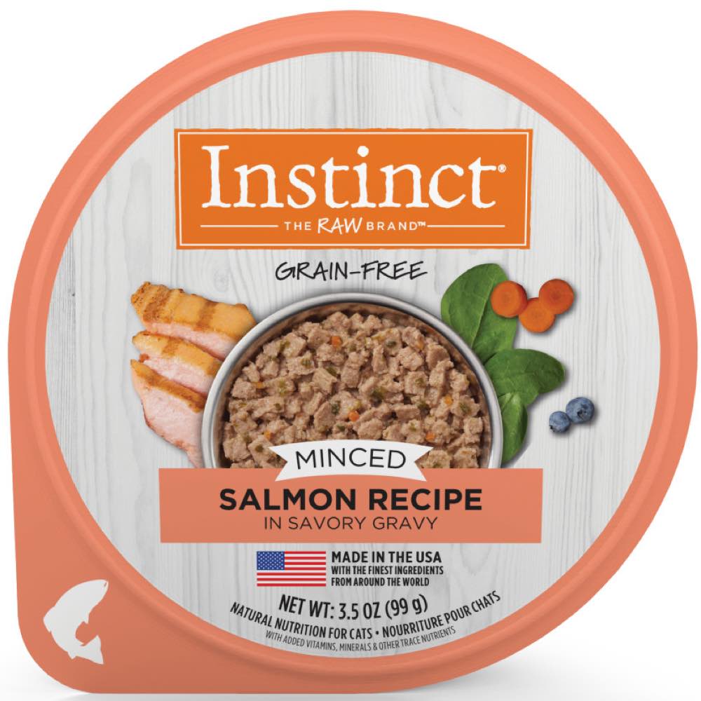 Instinct Minced Salmon Recipe In Savory Gravy GrainFree Wet Cat Food