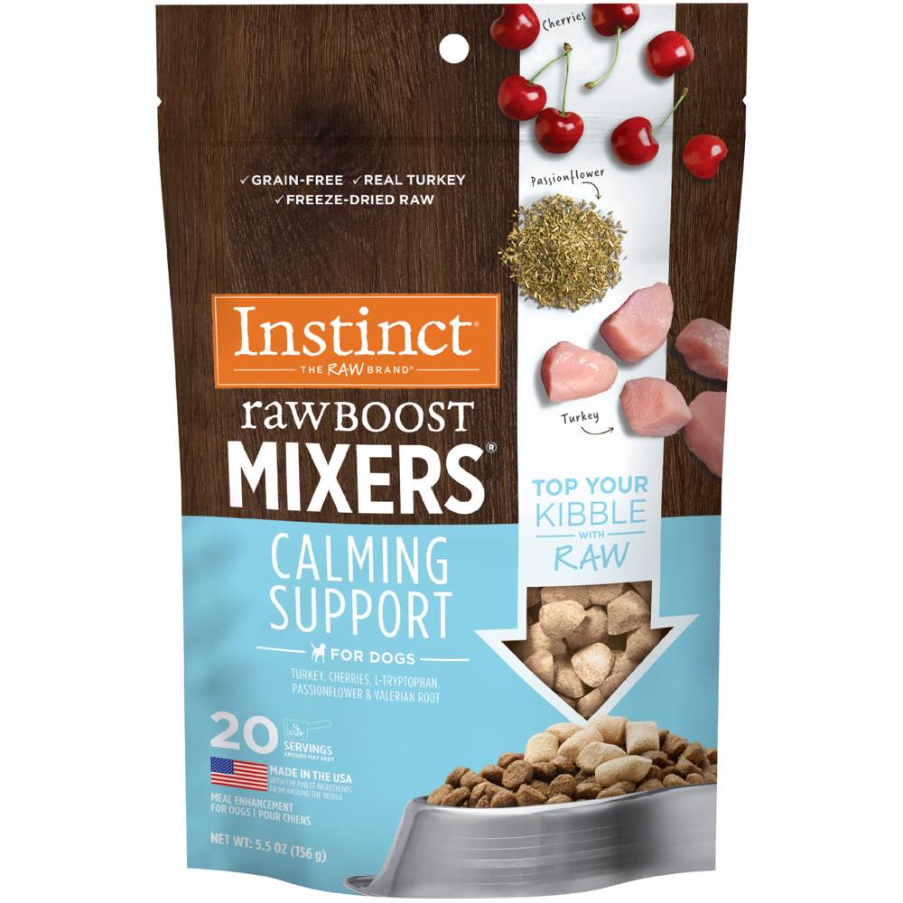 Instinct Raw Boost Mixers Calming Support Turkey Grain-Free Freeze-Dried Raw Dog Food Topper 5.5oz