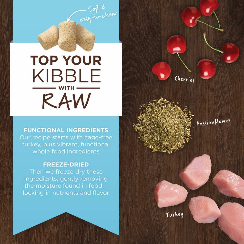 Instinct Raw Boost Mixers Calming Support Turkey Grain-Free Freeze-Dried Raw Dog Food Topper 5.5oz