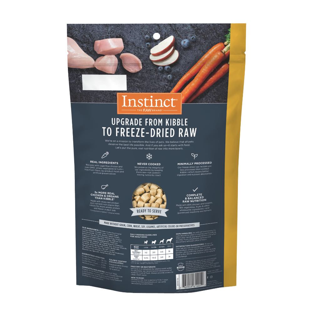 Instinct Raw Meal Chicken Grain-Free Freeze-Dried Raw Dog Food 269g