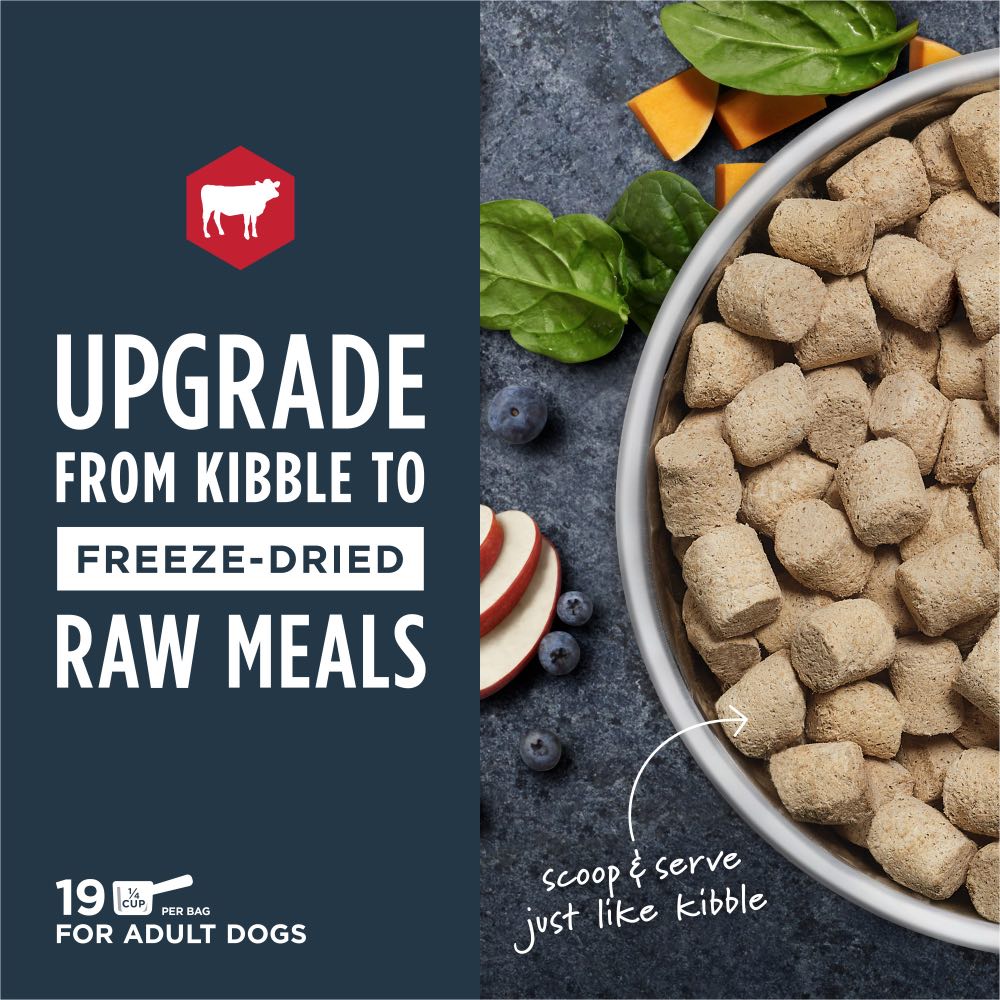 Instinct Raw Meal Real Beef Grain-Free Freeze-Dried Raw Dog Food 269g