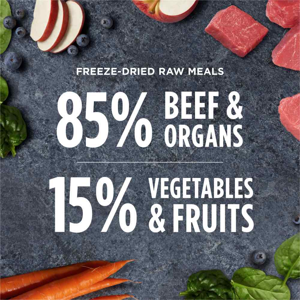 Instinct Raw Meal Real Beef Grain-Free Freeze-Dried Raw Dog Food 269g