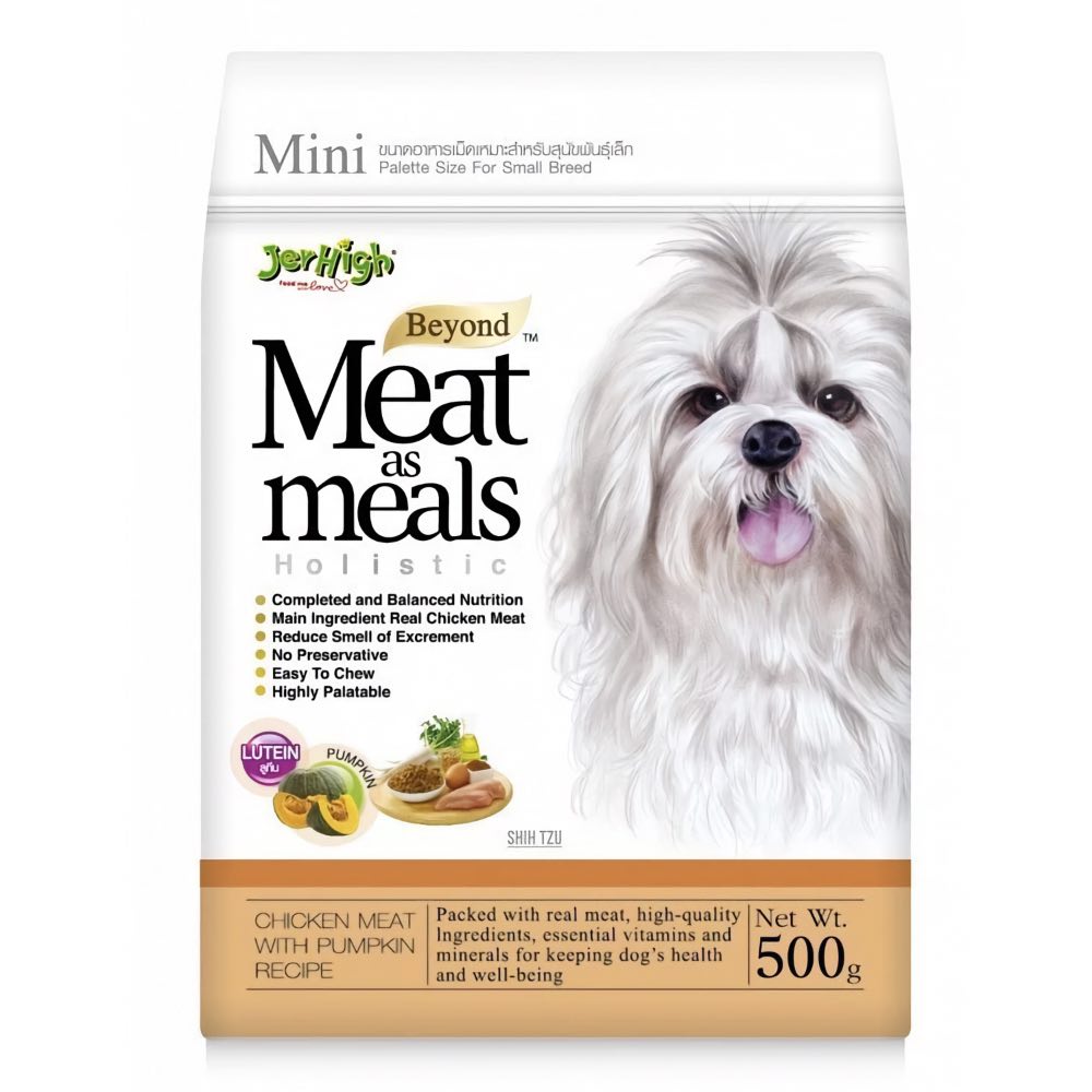$2 OFF (Exp 5Dec25): JerHigh Meat as Meals Holistic Chicken With Pumpkin Recipe Dry Dog Food 500g
