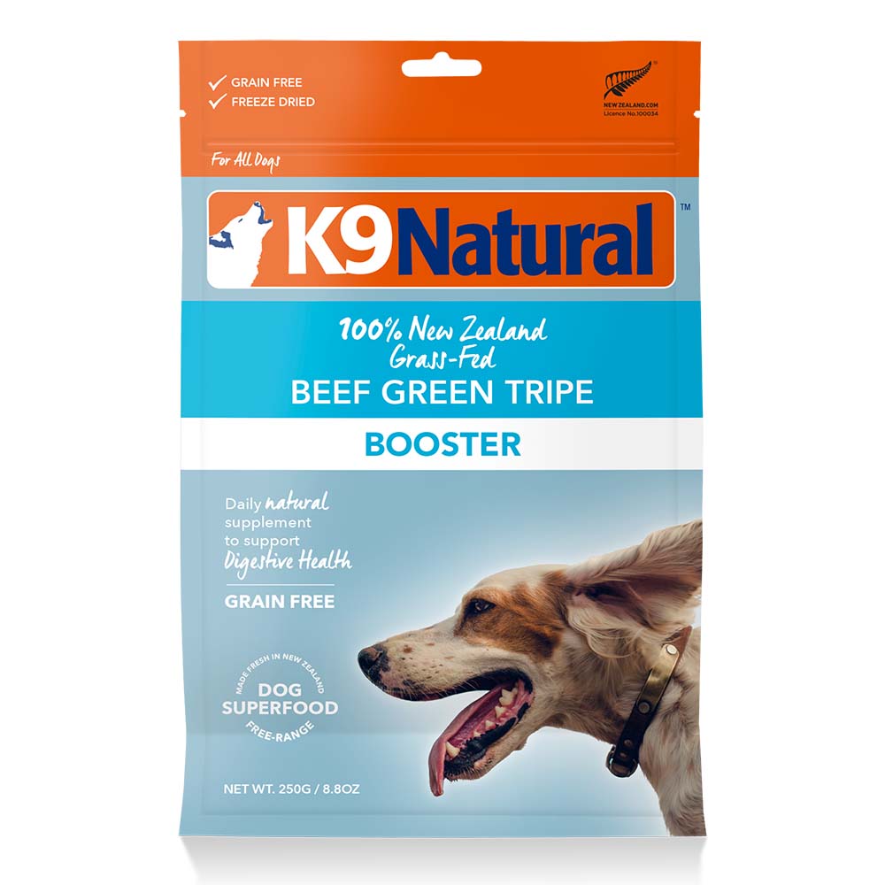 K9 Natural Beef Green Tripe Booster Grain-Free Freeze-Dried Raw Dog Food