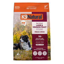 K9 Natural Lamb & Venison Feast Grain-Free Freeze-Dried Raw Dog Food