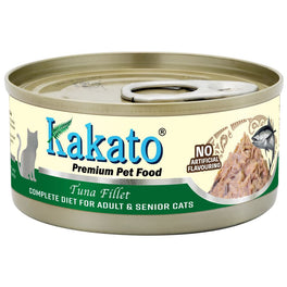 Kakato Complete Diet Tuna Fillet Adult & Senior Cats Canned Cat Food 70g