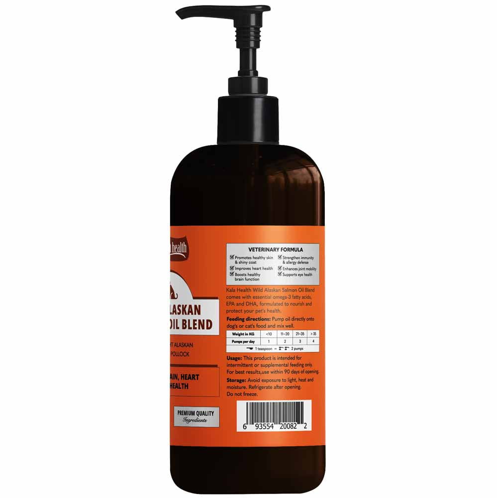 Kala Health Wild Alaskan Salmon Oil Blend For Dogs And Cats - Kohepets