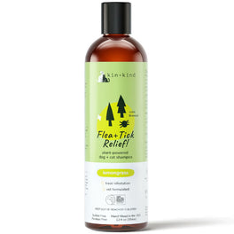15% OFF (Exp May 2026): Kin+Kind Flea & Tick Relief Cat & Dog Shampoo (Lemongrass Scented) 12oz - Kohepets