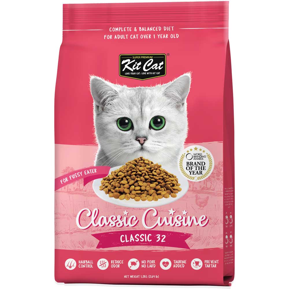 FREE TREAT w 5kg: Kit Cat Classic 32 Dry Cat Food