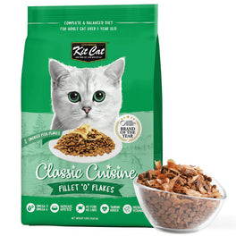 FREE TREAT w 5kg: Kit Cat Fillet 'O' Flakes Dry Cat Food