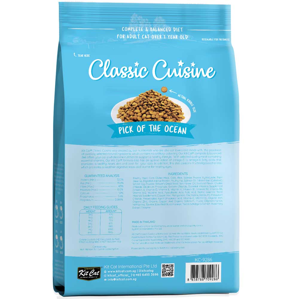 FREE TREAT w 5kg: Kit Cat Pick Of The Ocean Dry Cat Food