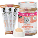 Kit Cat Purr Puree Egg Yolk Mix Assorted Grain-Free Liquid Cat Treats 60 Sticks