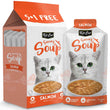 Kit Cat Savoury Soup Salmon Wet Pouch Cat Food (50g x 6)