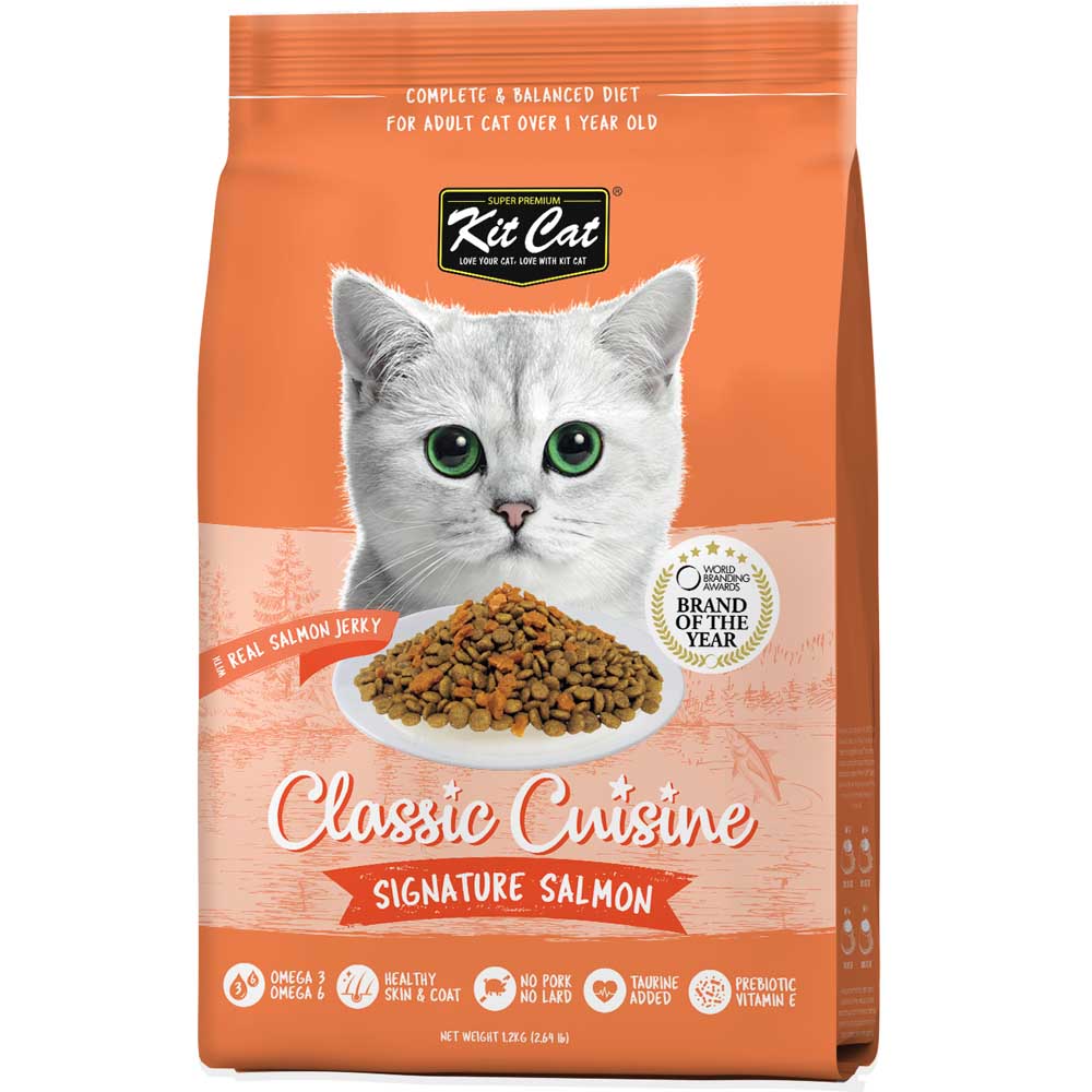 FREE TREAT w 5kg: Kit Cat Signature Salmon Dry Cat Food