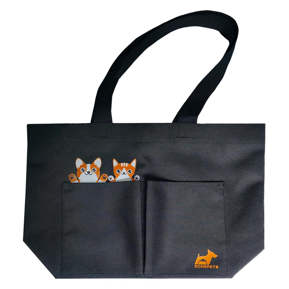 Kohepets Water Repellent 2-Pocket Foldable Tote Bag